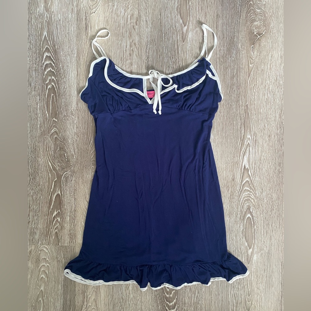 Betsey Johnson Navy Blue Nightie